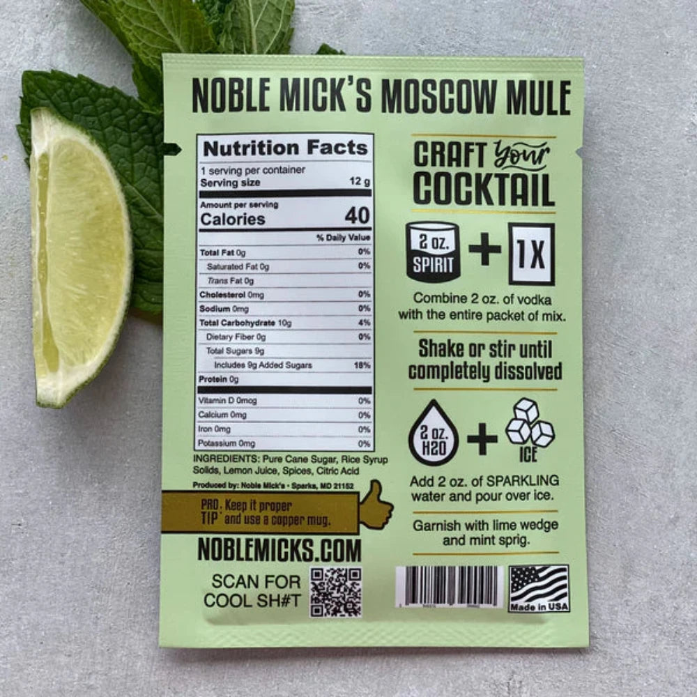 Moscow Mule Cocktail Mix Packet