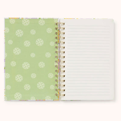 Pickleball Rally - Medium Spiral Notebook