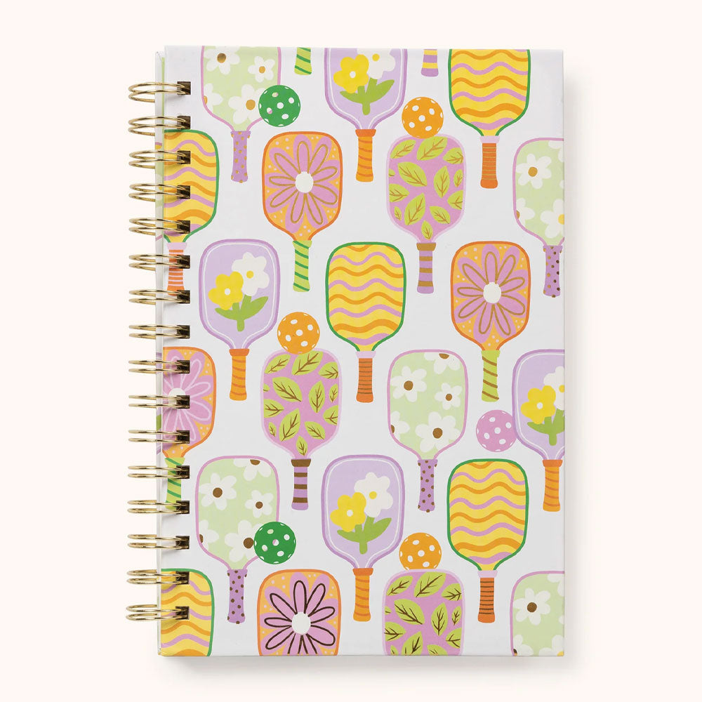 Pickleball Rally - Medium Spiral Notebook