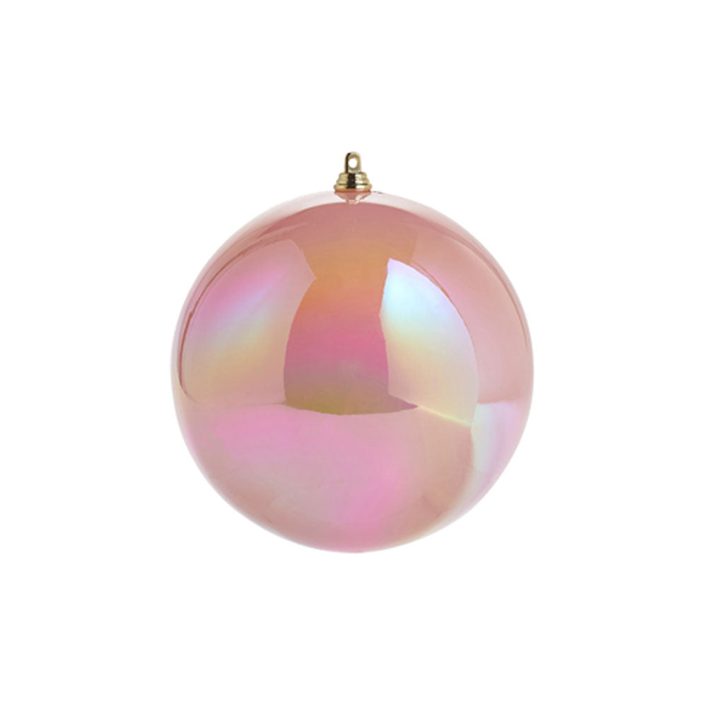 Iridescent Pink Ball Ornament