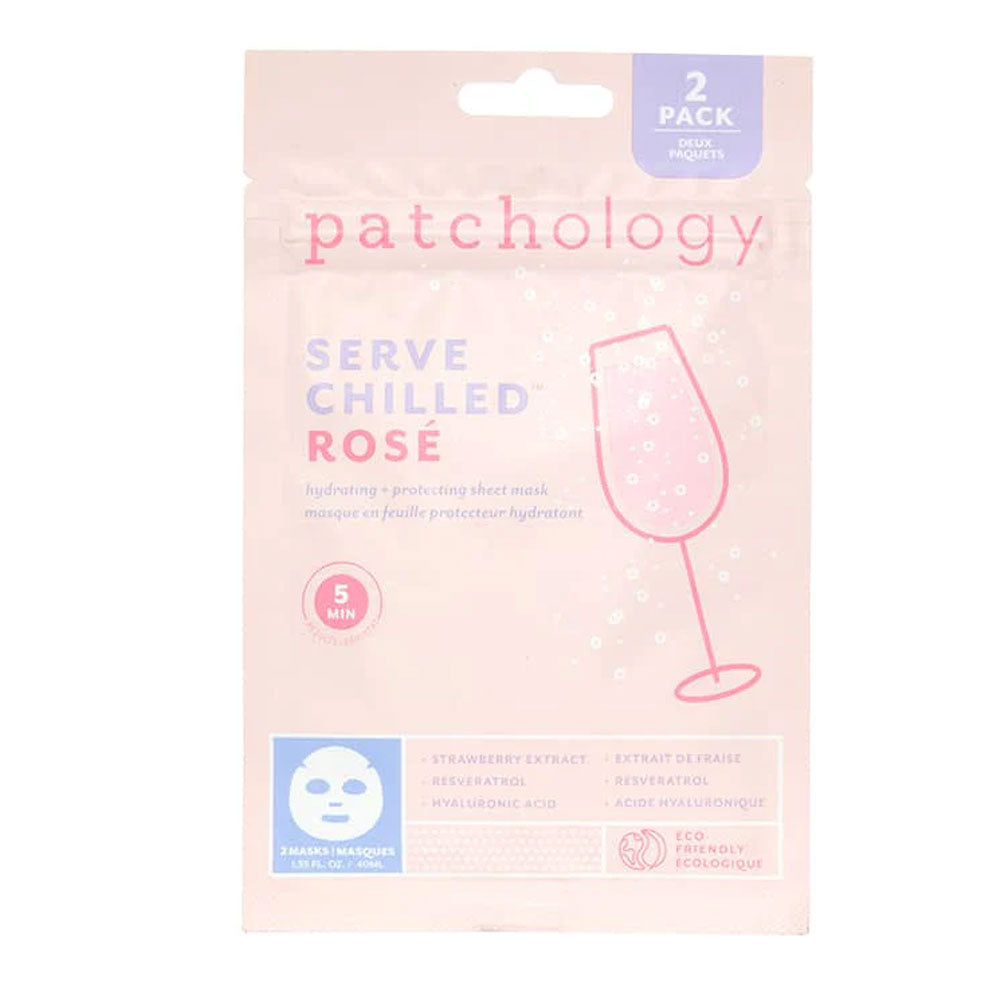 Served Chilled Rosé Sheet Mask - Pack of Two