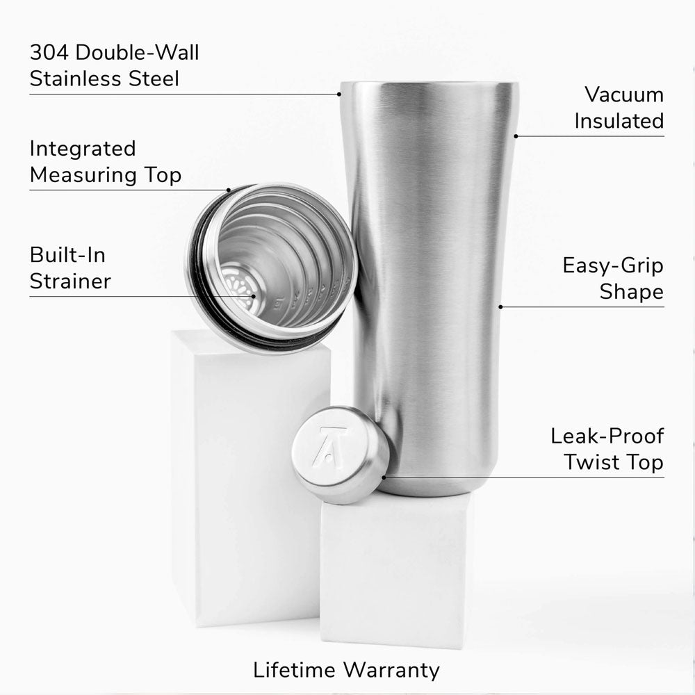 Elevated Craft® Hybrid Cocktail Shaker (Stainless)