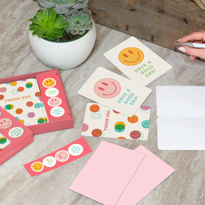 Be All Smiles Note Card Set with Stickers