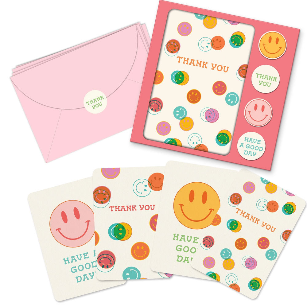 Be All Smiles Note Card Set with Stickers