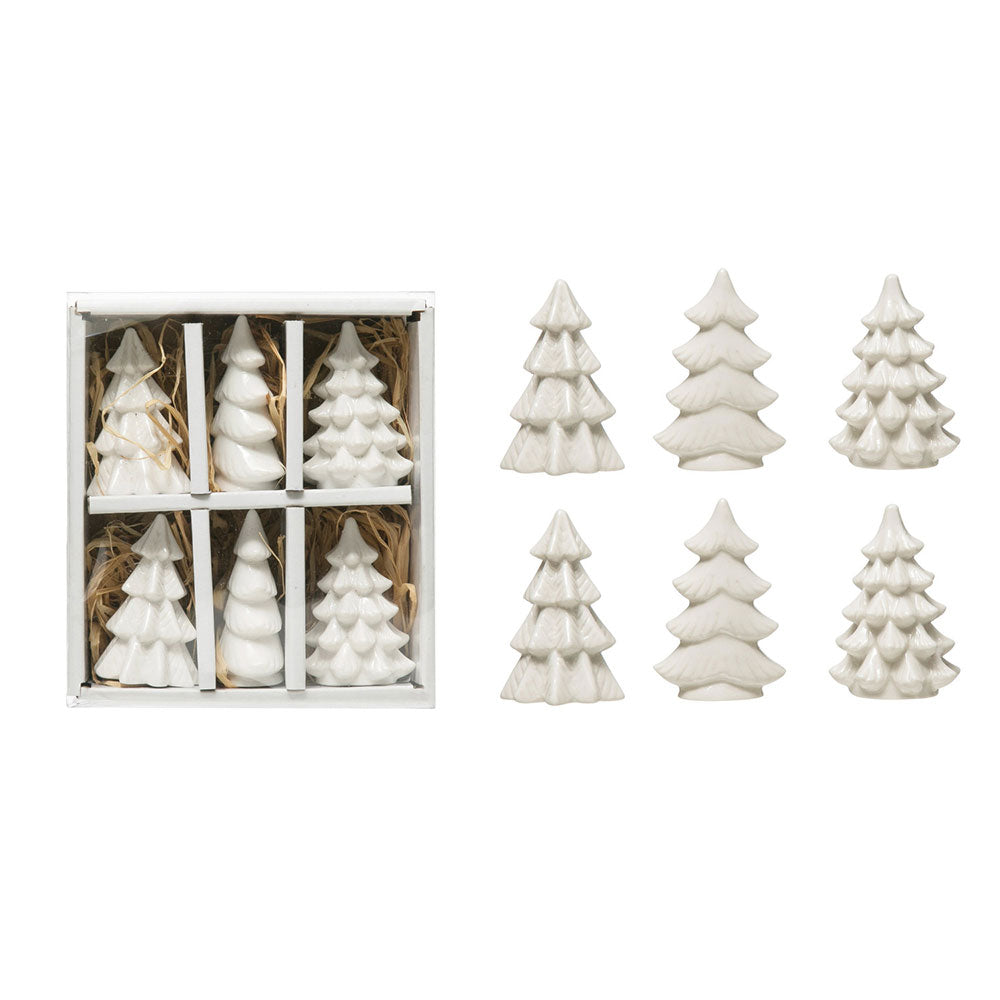 Stoneware Trees (set of 6)