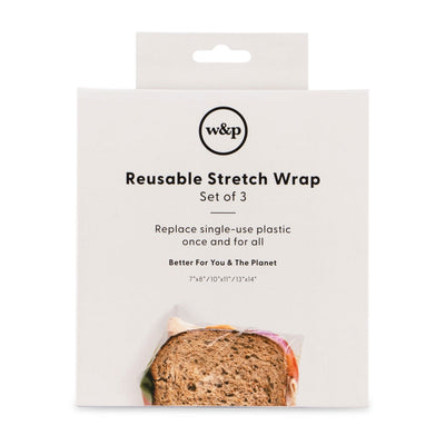 Reusable Silicone Stretch Wrap Set of 3