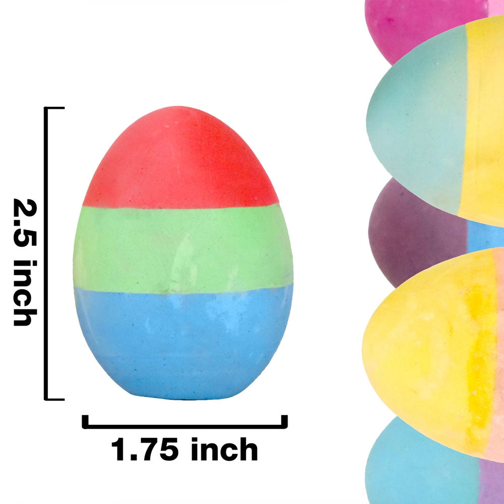 Tri-Color Chalk Eggs (set of 12)