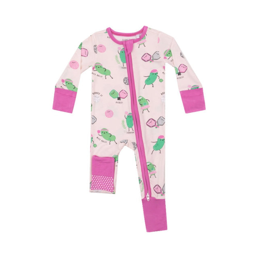 Pink Pickleball Zipper Romper