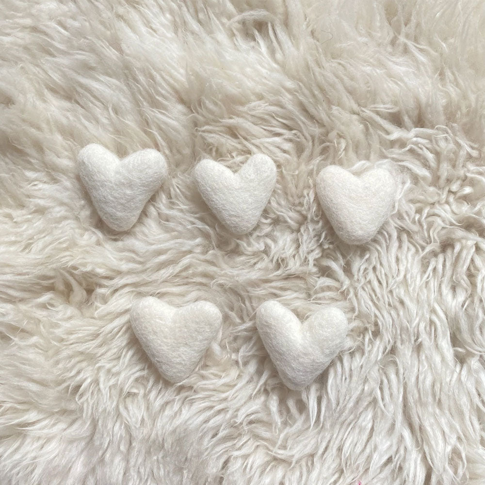 Mini Felt Hearts