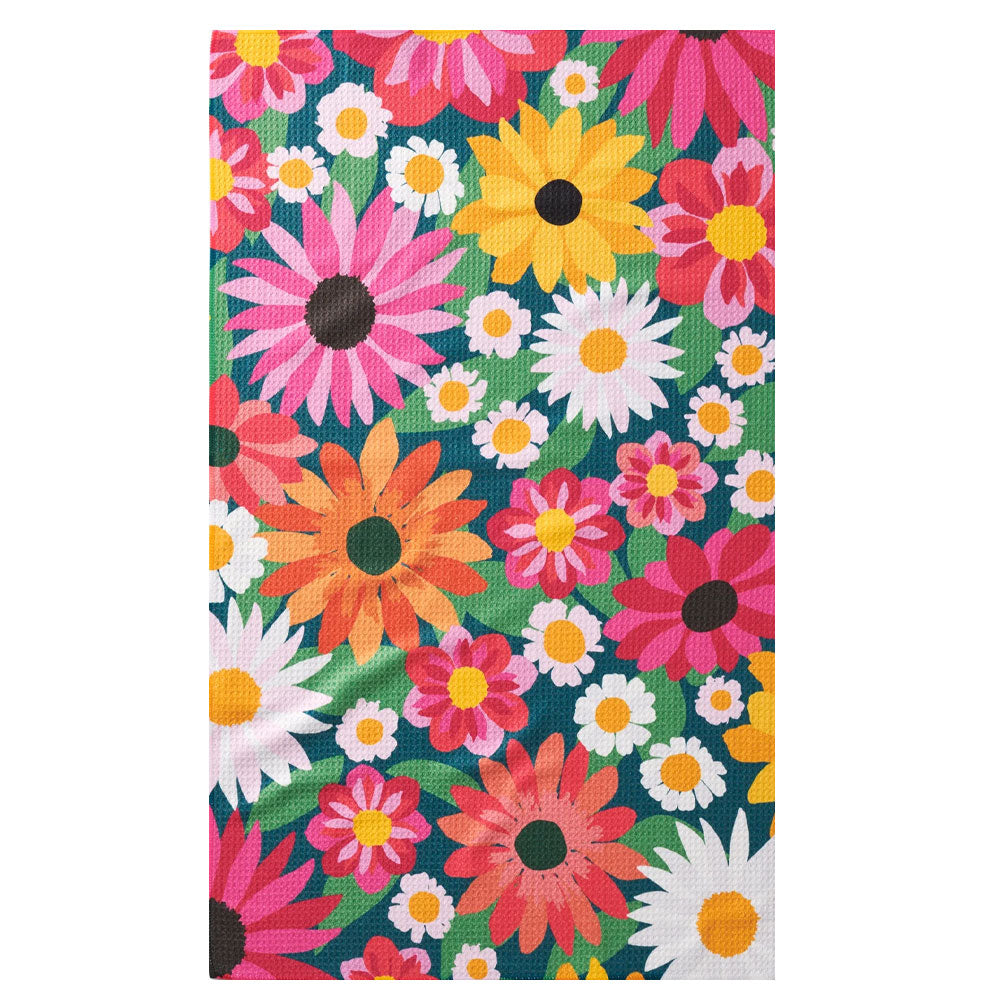 Wild Blooms Kitchen Tea Towel