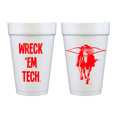 Wreck 'Em Masked Rider Foam Cups