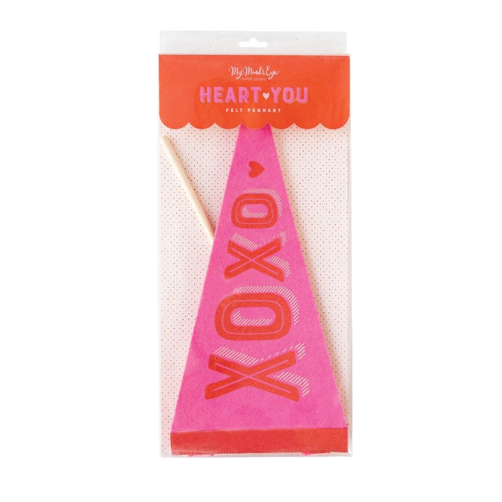 XOXO Felt Pennant