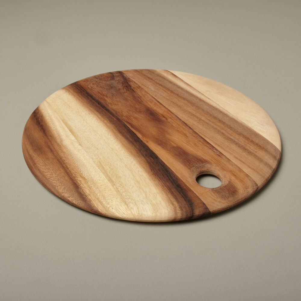 13.75" Round Acacia Serving Board