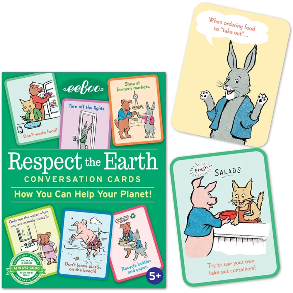 respect the earth flash cards on barquegifts.com