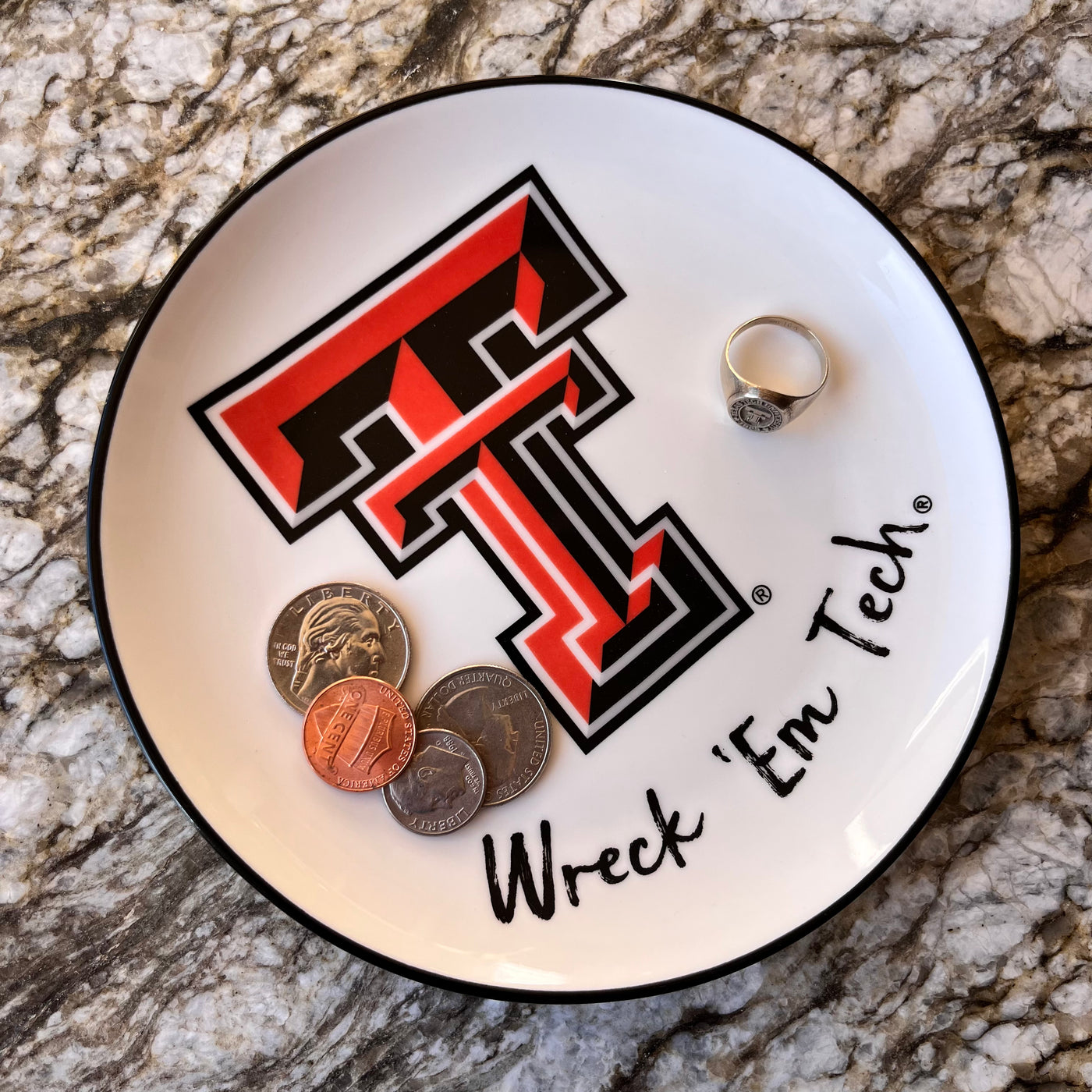 Texas Tech Ceramic Tray