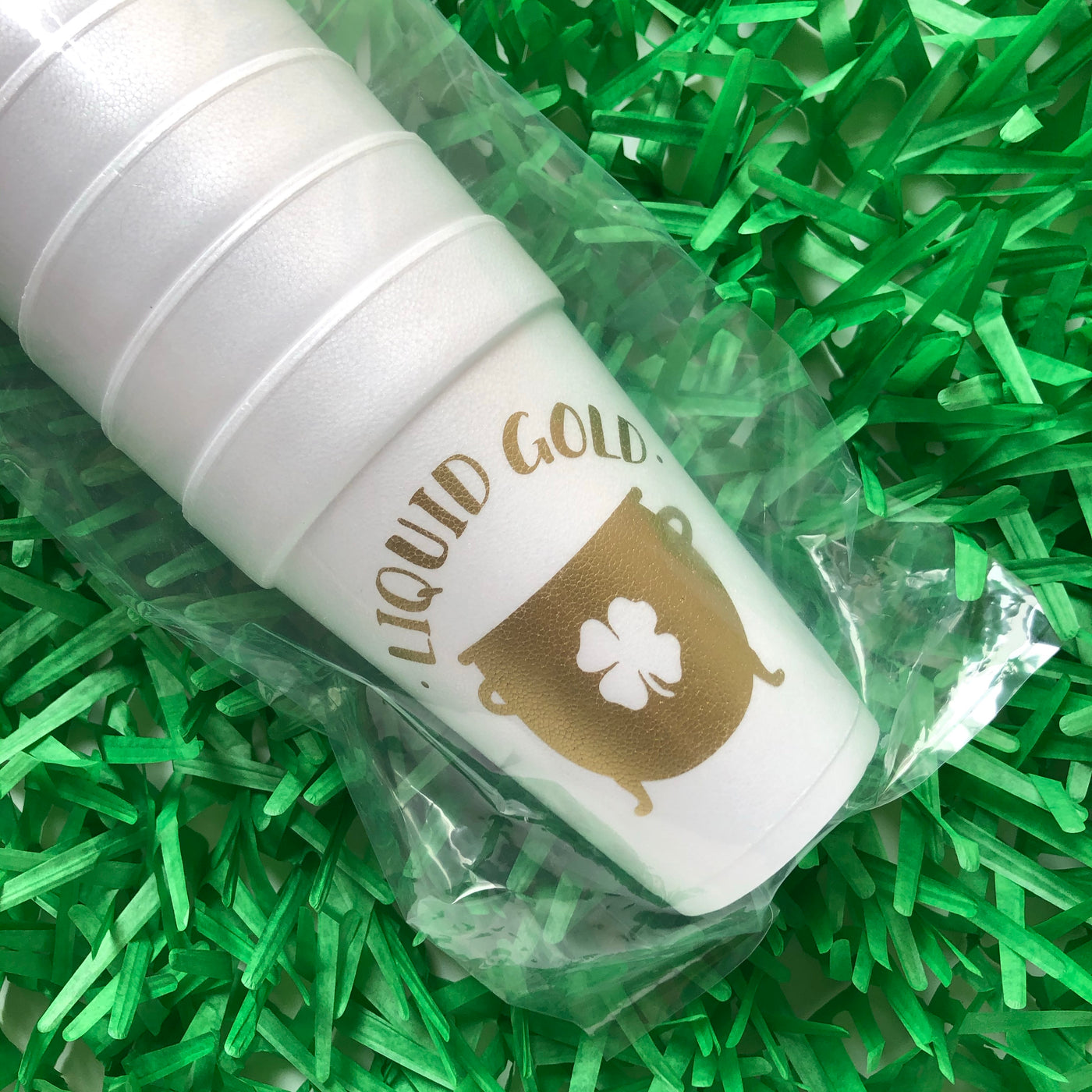 St. Patrick's Day Foam Cups - Barque Gifts