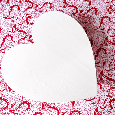 Decorative White Heart Finial Stand