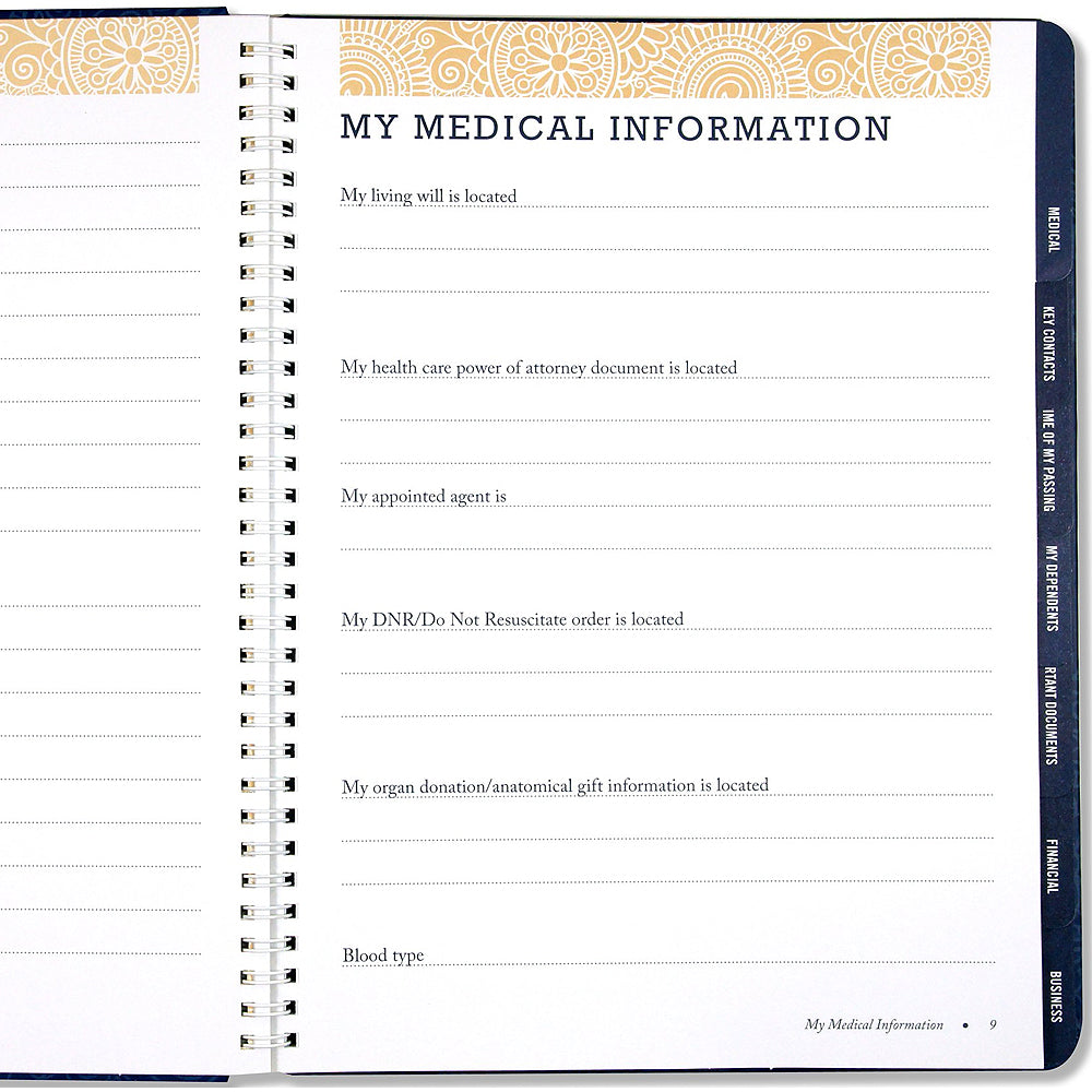 Peace of Mind Planner - Barque Gifts