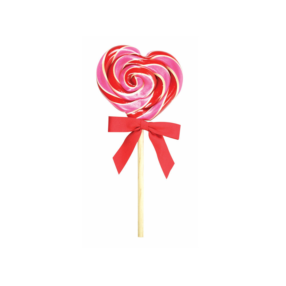 Wild Cherry Heart Lollipop (2oz)