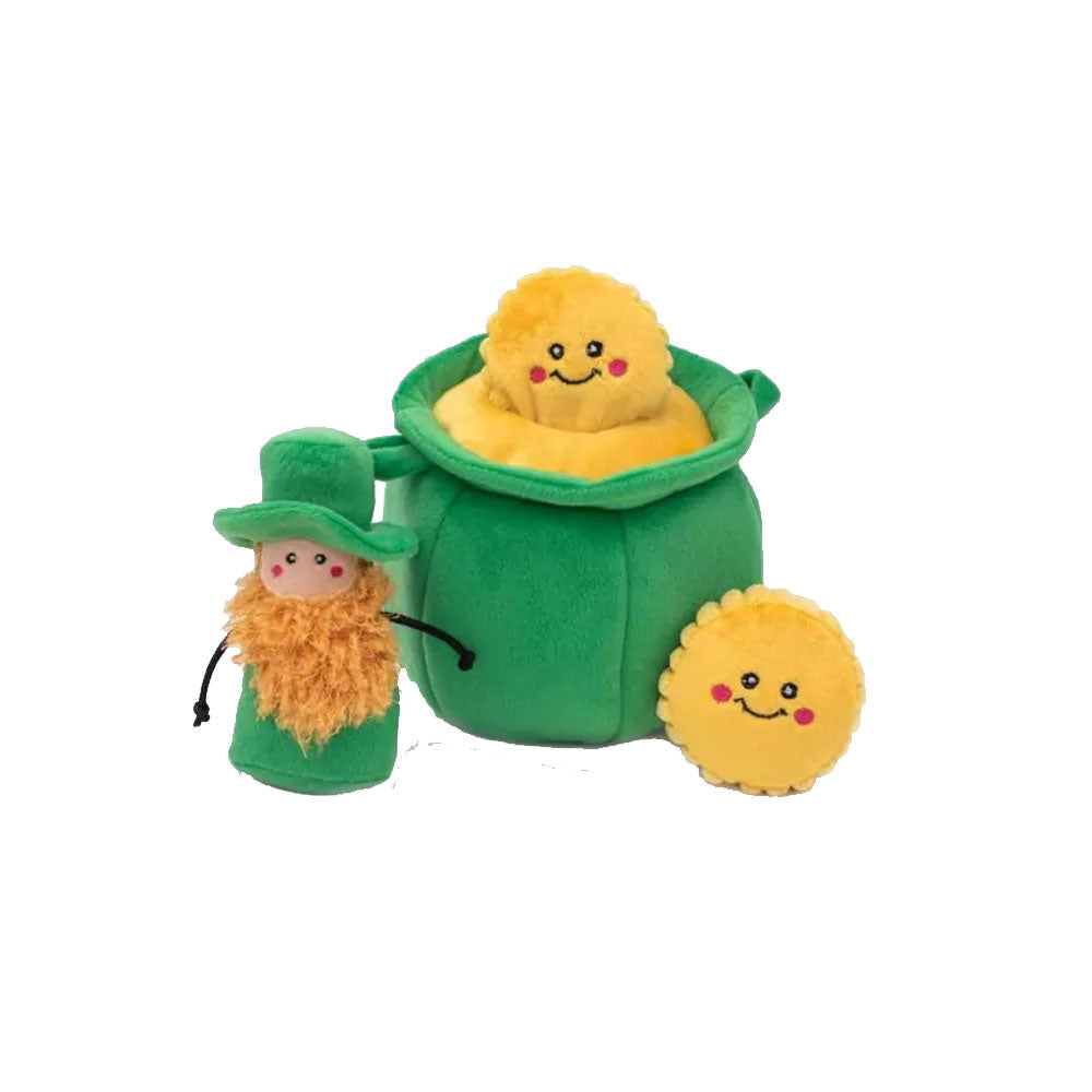 Leprechaun and Pot of Gold Dog Toy