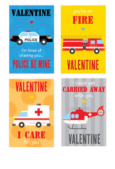 rescue punny valentines on barquegifts.com