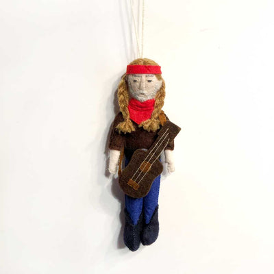 willie nelson felt ornament on barquegifts.com