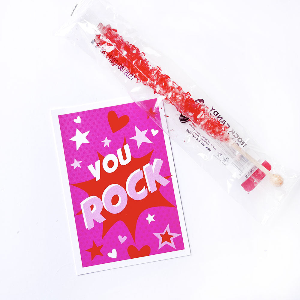 Pink You Rock Candy Valentine